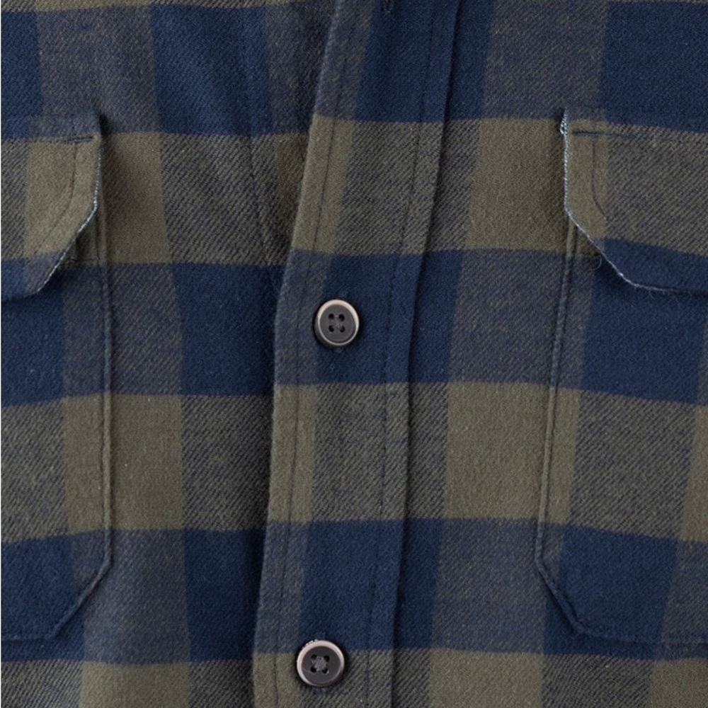 Tailor Vintage Forest Night / Navy Blazer Buffalo Performance Plaid Button Up - Picture 3 of 7